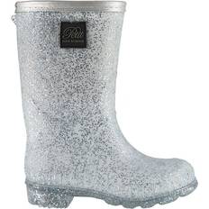 Sølv Gummistøvler Børnesko Petit by Sofie Schnoor Rubber Boot - Silver Mix