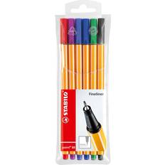 Rojo Rotuladores finos Tombow Point 88 Fineliner 0.4mm 6-pack