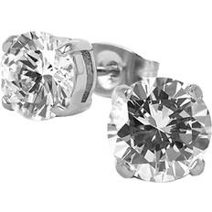Astrid & Agnes Smycken Astrid & Agnes Ida Small Earrings - Silver/Transparent