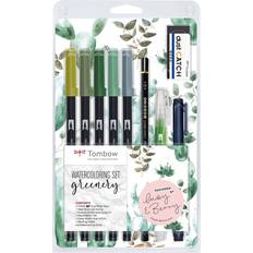 Watercoloring Set Greenery