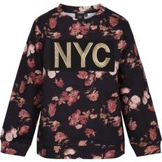 Petit by Sofie Schnoor Eline Sweatshirt NYC - AOP Flower Black (P193342)