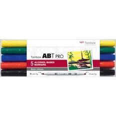 Alcohol Based Brush Pens Tombow ABT PRO Basic Colors 5-pack