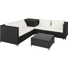 Plastic Outdoor Lounge Sets Garden & Outdoor Furniture tectake Siena Outdoor Lounge Set, 1 Table incl. 2 Sofas