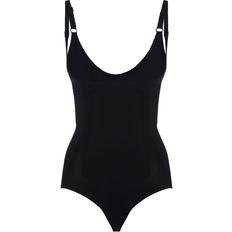 Spanx OnCore Open-Bust Panty Bodysuit - Very Black