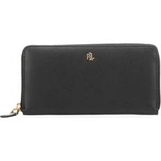 Lauren Ralph Lauren Leather Zip-Around Wallet - Black