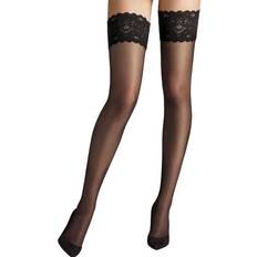 Donna Calze autoreggenti Wolford Satin Touch 20 Stay-Up - Black