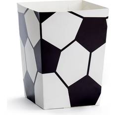 Hvid Popcornbægre PartyDeco Popcorn Box Football White/Black 6-pack