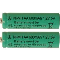 Batterier 600 mah aa AA Rechargeable 600mAh Compatible 2-pack