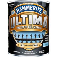 Hammerite Ultima Metal Paint Black 0.75L