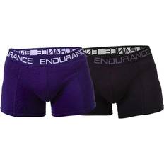 Uomo - Viola Intimo maschile Endurance Brighton Bamboo Boxer Shorts 2-pack - Black/Blue