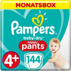 Pampers baby dry 4 Pampers Baby-Dry Pants Maat 4 144 Luierbroekjes, Maandbox