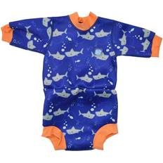 Trekvartlange ærmer UV-dragter Børnetøj Splash About Happy Nappy Wetsuit - Shark Orange