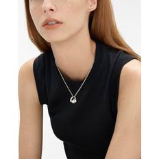 Skagen Agnethe Pendant Necklace - Silver/White