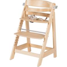 Roba Chaises bébé Roba Chaise Haute Évolutive Sit Up Click Bois Naturel Poids Max 50 kg Beige