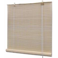 Ensfargede Rullgardiner vidaXL Bamboo 140x220cm