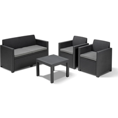 Set da Lounge da Esterno Keter Alabama Outdoor Lounge Set, 1 Table incl. 2 Chairs & 1 Sofas