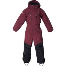 110 - Lila Vinteroveraller Barnkläder Isbjörn of Sweden Kid's Penguin Snowsuit - Bordeaux (4700)