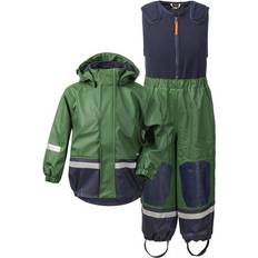 Reinforced Knees Rainwear Didriksons Boardman Kid's Set - Leaf Green (503408-423)