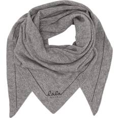 Lala Berlin Triangle Solid Logo Scarf M - City Middlegrey Melange