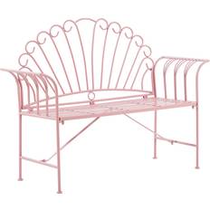 Metal Outdoor Sofas & Benches Beliani Cavinia Garden Bench