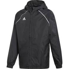 Adidas Black Rainwear Adidas Kid's Core 18 Rain Jacket - Black/White (CE9047)