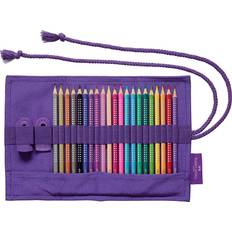 Purple Crayons Faber-Castell Sparkle Colour Pencil Roll 20-pack