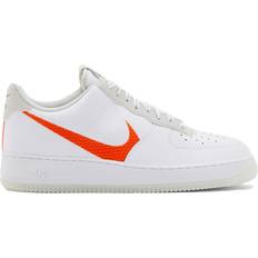 Mens white air force 1 Nike Air Force 1 Low 'Orange Swoosh' - White Men's