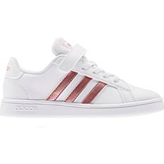 Adidas Grand Court Shoes - Cloud White/Copper Met/Light Granite