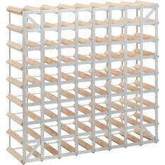 vidaXL 282471 Beige Wine Rack 80x80cm