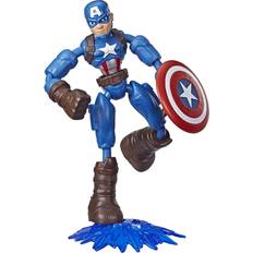 Marvel Actionfigurer Hasbro Marvel Avengers Bend & Flex Captain America