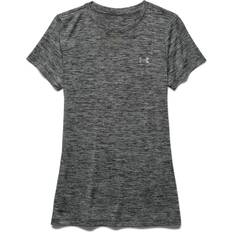 Under armour tech tee tshirt black Under Armour Tech Twist T-shirt Women - Black/Metallic Silver