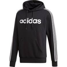 adidas Essentials 3-Stripes Pullover Hoodie Men - Black/White