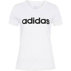 Adidas Essentials Linear T-shirt Women - White/Black