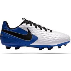 Rete Scarpe da calcio Nike Jr. Tiempo Legend 8 Academy MG - White/Hyper Royal/Metallic Silver/Black