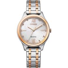 Citizen Polshorloges uitverkoop Citizen Elegance EM0506-77A Bicolor rose