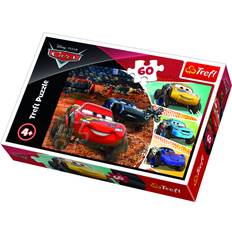 Trefl Puzzle Trefl Trefl-60 Elementi, Saetta McQueen con Gli Amici, per Bambini dai 4 Anni Puzzle, Colore Disney Cars, 17327