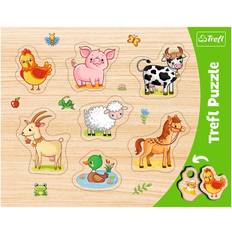 Trefl Knoppuslespil Trefl Frame Shaped Animals on the Farm