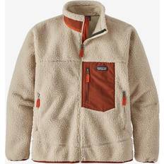 Patagonia classic retro x fleece Patagonia Classic Retro X Fleece Jacket - Natural w/Barn Red