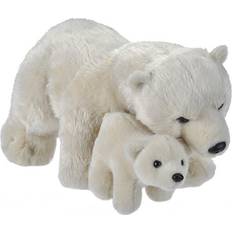 Phthalate Free Soft Toys Wild Republic Polar Bear Mom & Baby 14"