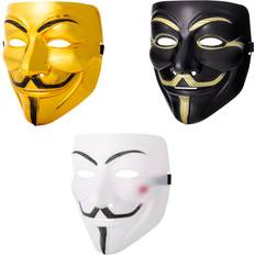 Super Heroes & Villains Facemasks Fancy Dress Ultra Adults Guy Fawkes Mask Hacker Anonymous Mask V for Vendetta Halloween Cosplay