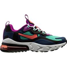 Nike Air Max 270 React Shoes in Black/Racer Blue/Sunset 2024 Pulse/Flash Crimson