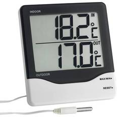 Thermomètres, Hygromètres et Baromètres TFA Dostmann Thermomètre Filaire 30.1011.K Noir-Blanc