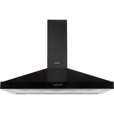 90cm - Black - Integrated Extractor Fans Belling Farmhouse Chim 90cm, Black