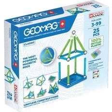 Metallo Kit di Costruzione Geomag Classic Green Line 25pcs