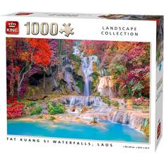 King Klassiska pussel King Tat Kuang Si Waterfalls Laos 1000 Bitar