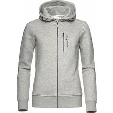 Sail racing hood grå Sail Racing W Gale Zip Hood - Grey Mel