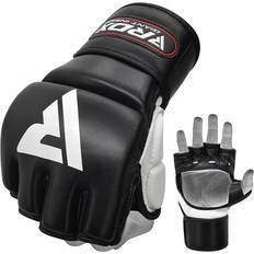 Red Gloves RDX T1 Leather MMA Training Gloves