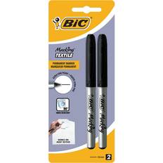 Bic Marking Textile Ultra Fine Point Black 2-pack