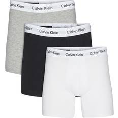 Cotton Stretch Boxers 3-pack - Black/White/Grey Heather