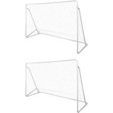 240.0 cm Voetbaldoelen vidaXL Voetbalgoals st 240x90x150 staal